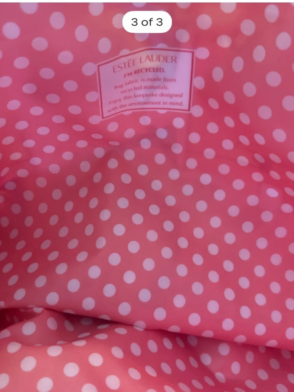 Estee Lauder Comic-Strip Tote with Pink Handles